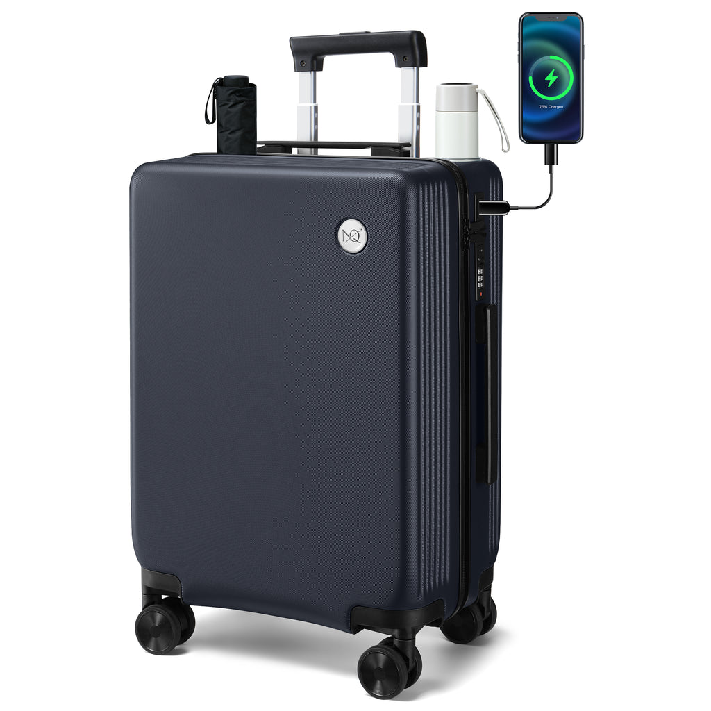 GO 20" Carry-On with Cup Holder, Umbrella Storage & Charging Port