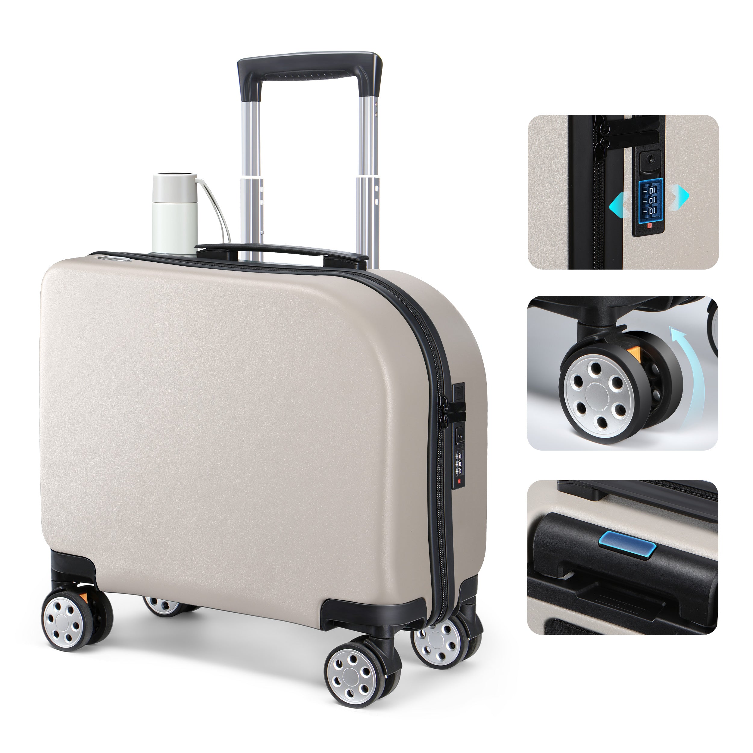 EASE 18" Carry-On with Cup Holder & Tissue Storage