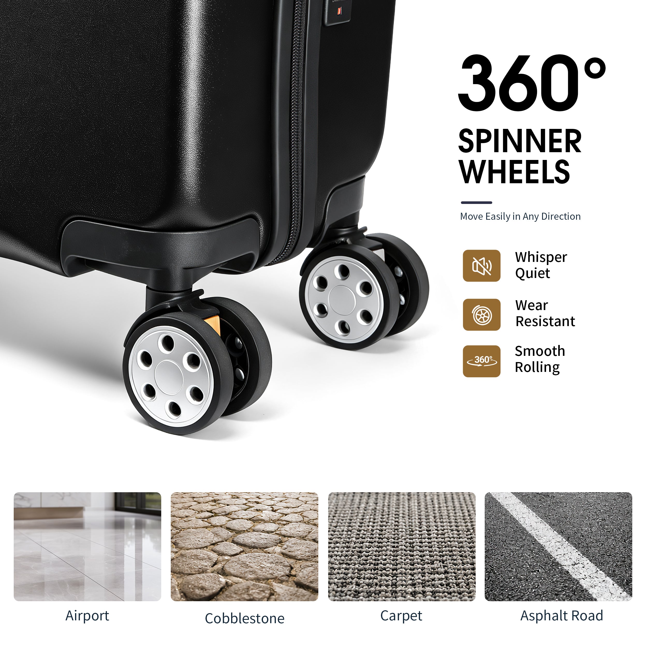 EASE 18" Carry-On with Cup Holder & Tissue Storage