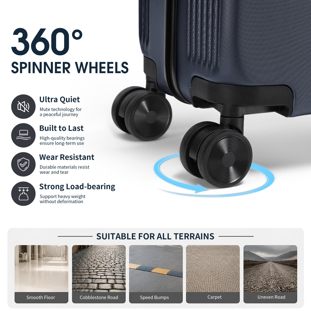 GO 20" Carry-On with Cup Holder, Umbrella Storage & Charging Port