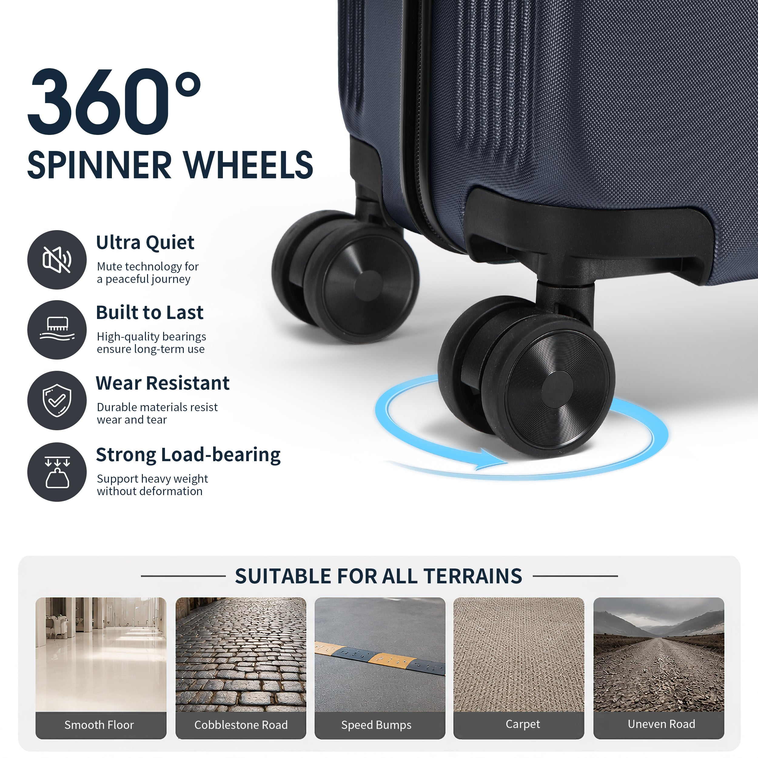 GO 20" Carry-On with Cup Holder, Umbrella Storage & Charging Port