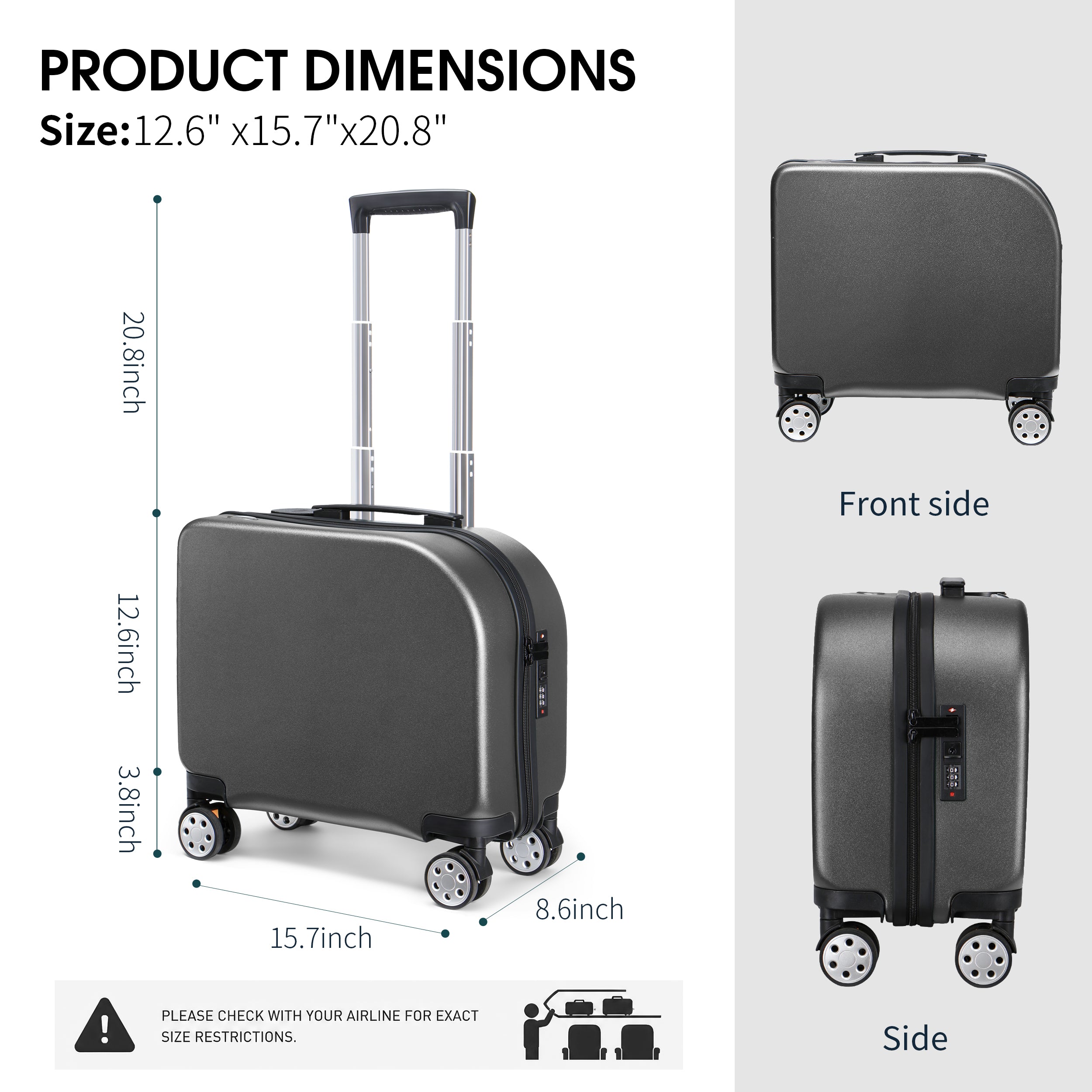 EASE 18" Carry-On with Cup Holder & Tissue Storage