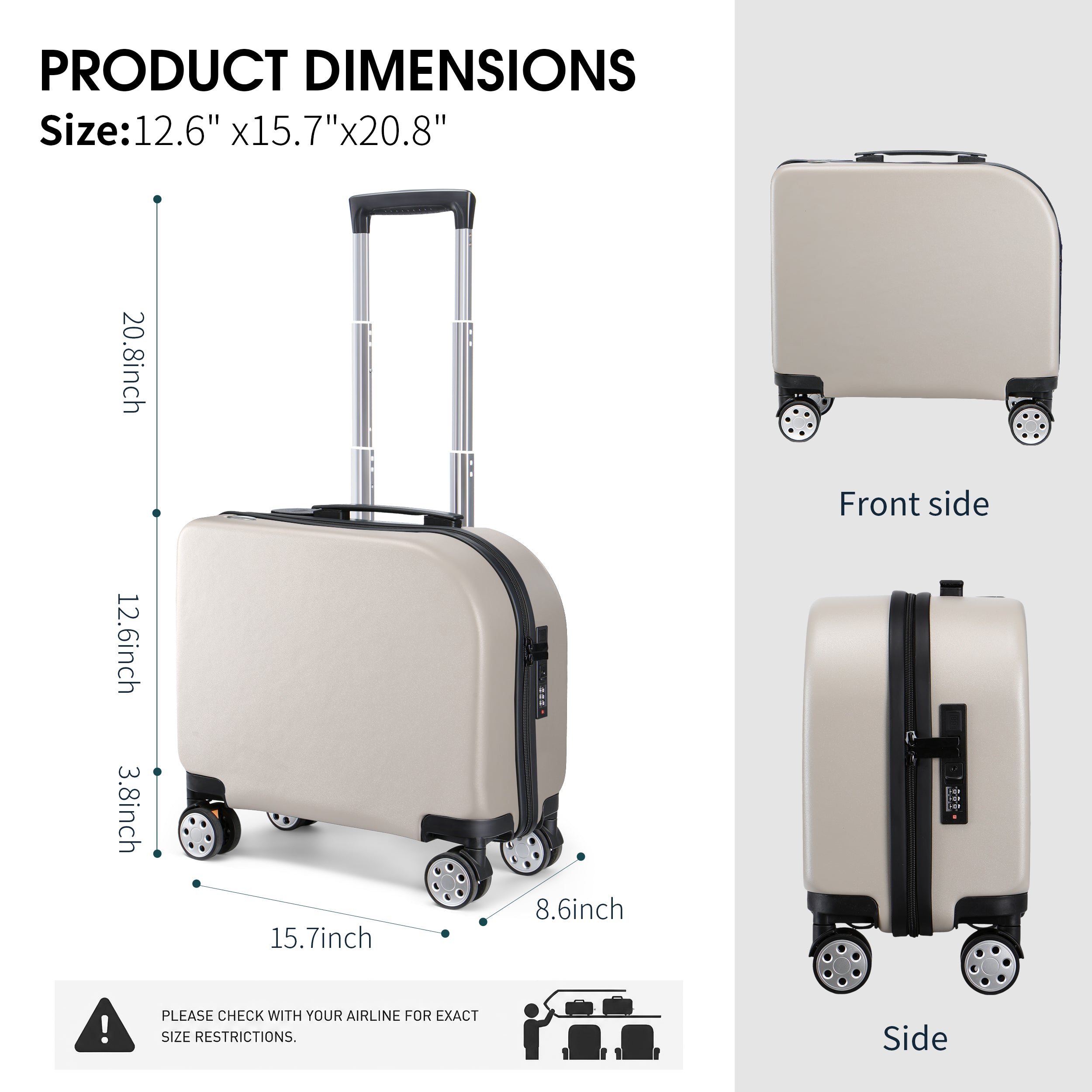 EASE 18" Carry-On with Cup Holder & Tissue Storage