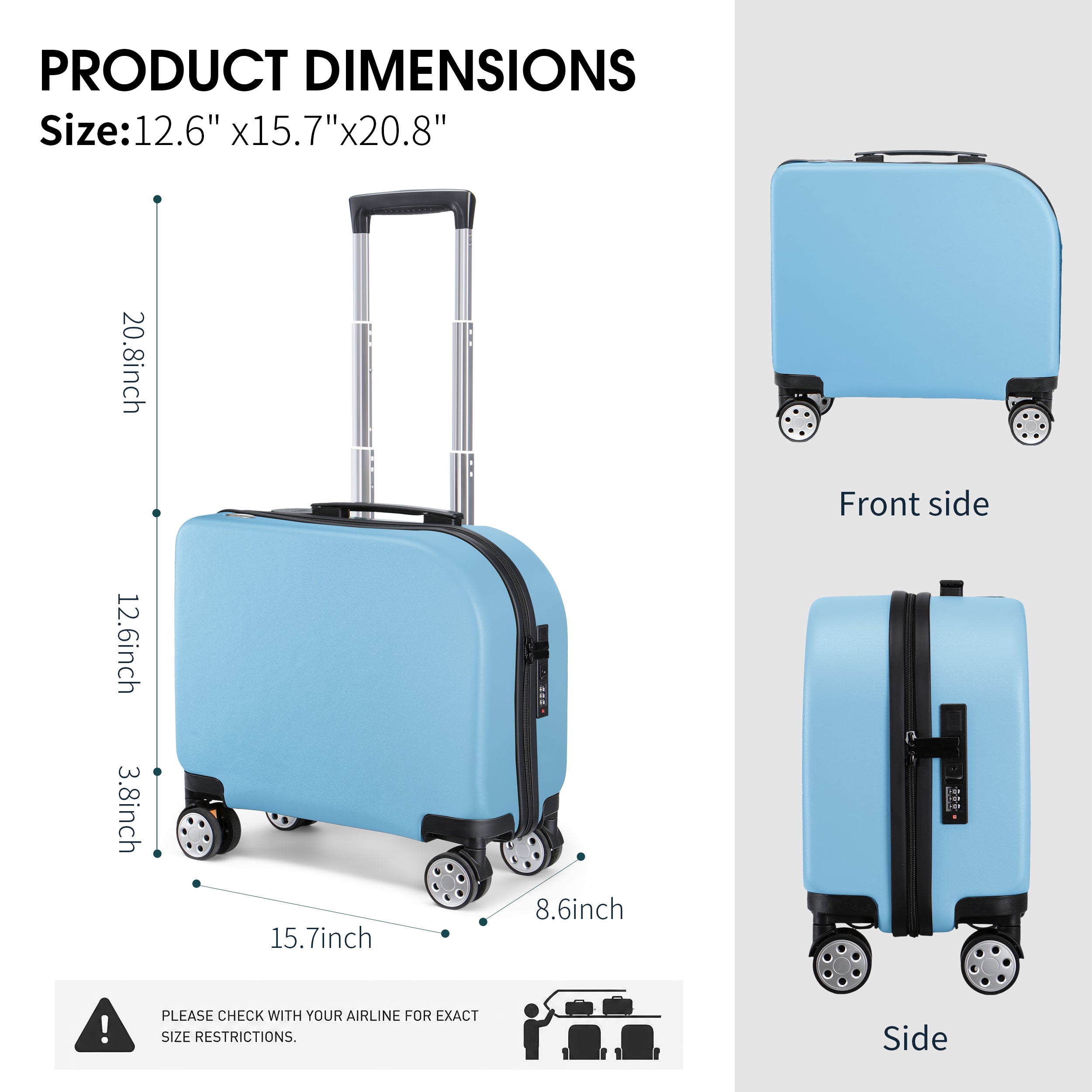 EASE 18" Carry-On with Cup Holder & Tissue Storage