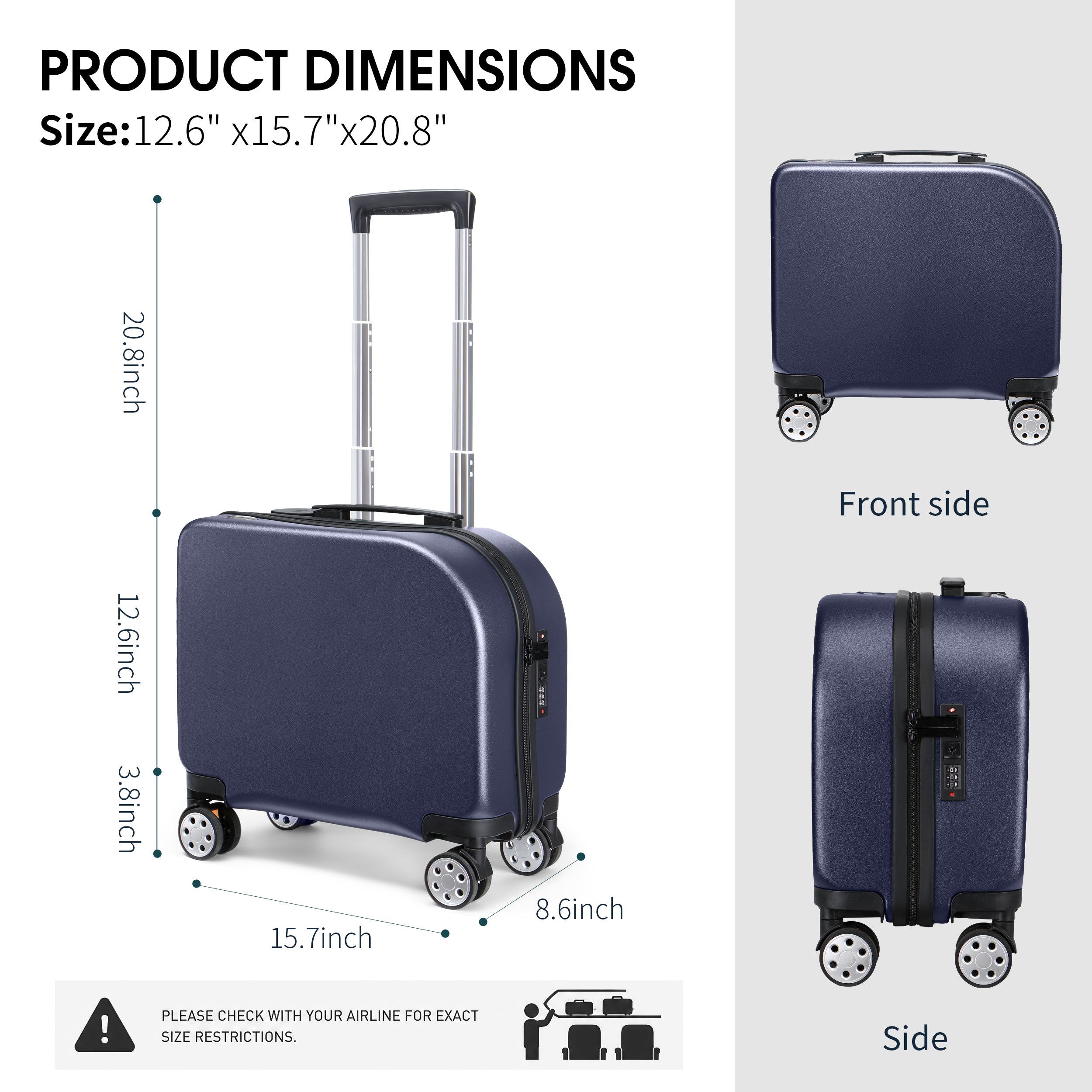 EASE 18" Carry-On with Cup Holder & Tissue Storage
