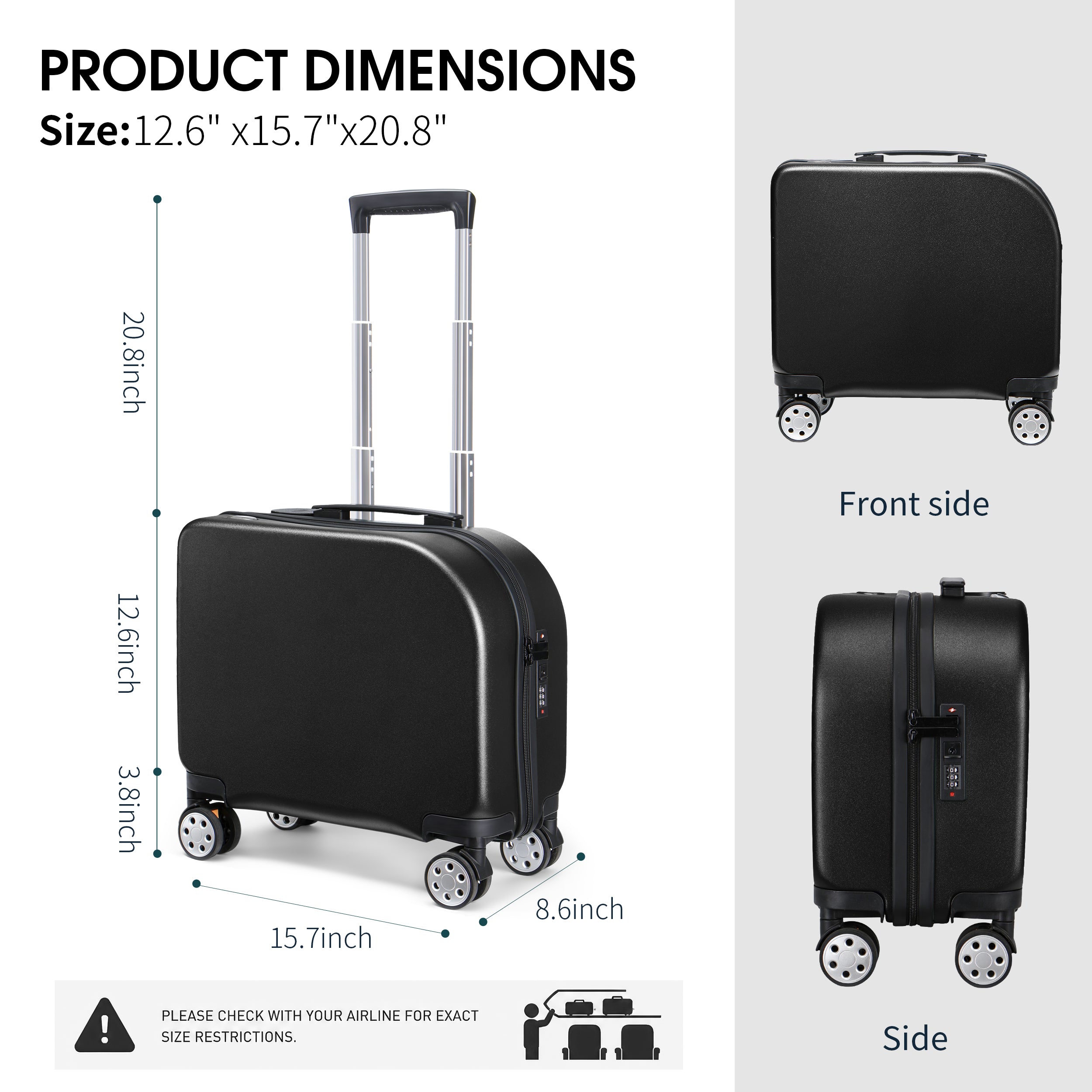 EASE 18" Carry-On with Cup Holder & Tissue Storage