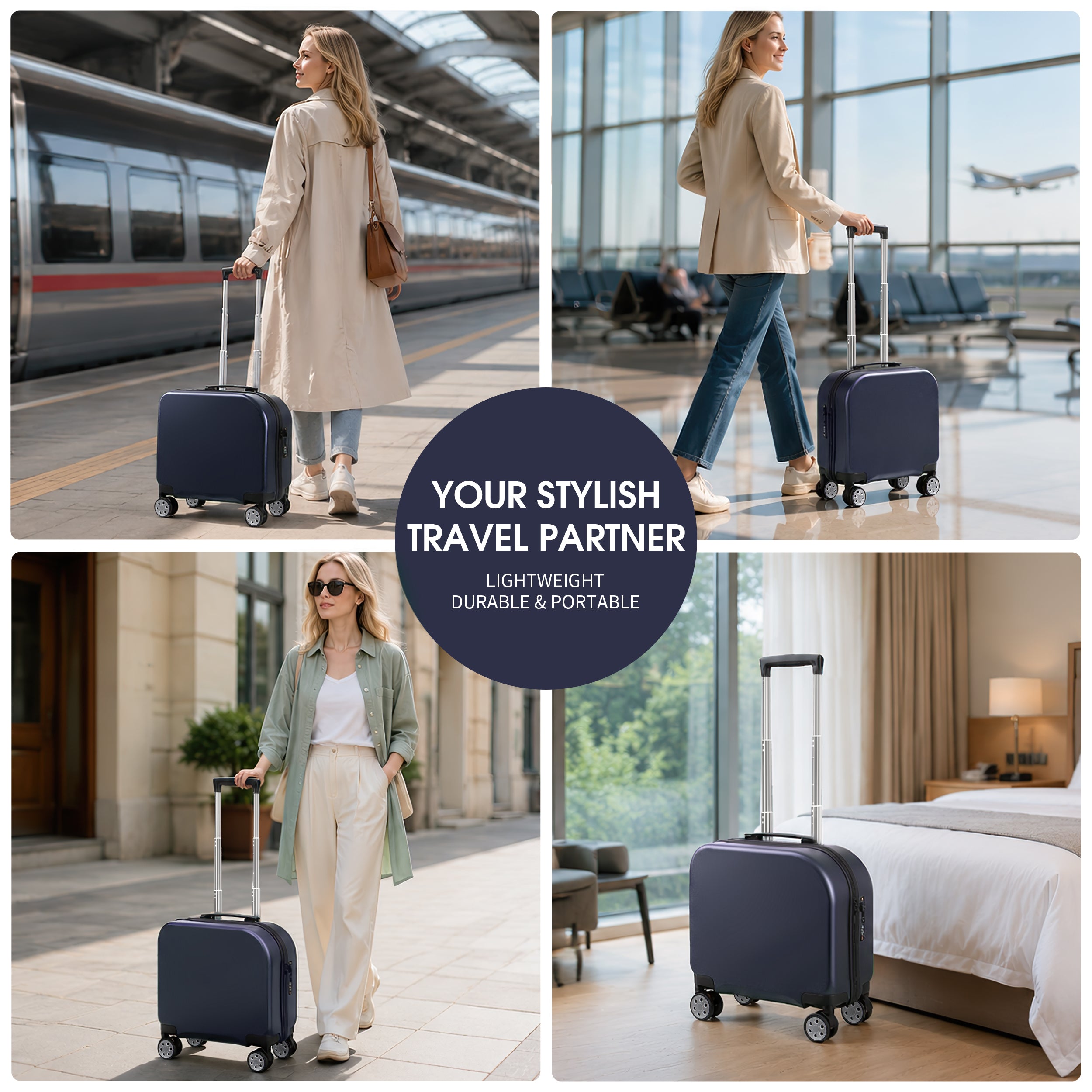EASE 18" Carry-On with Cup Holder & Tissue Storage