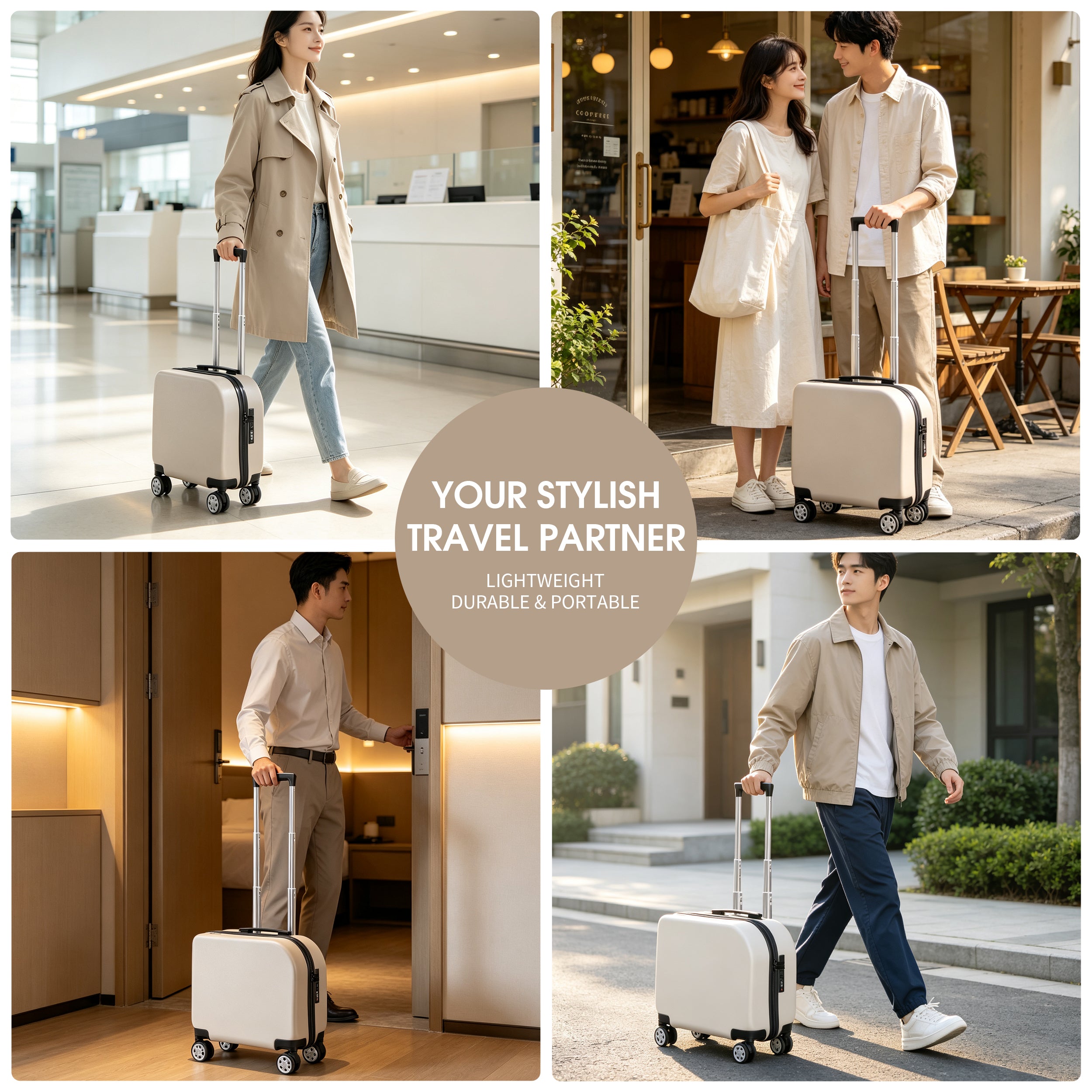 EASE 18" Carry-On with Cup Holder & Tissue Storage