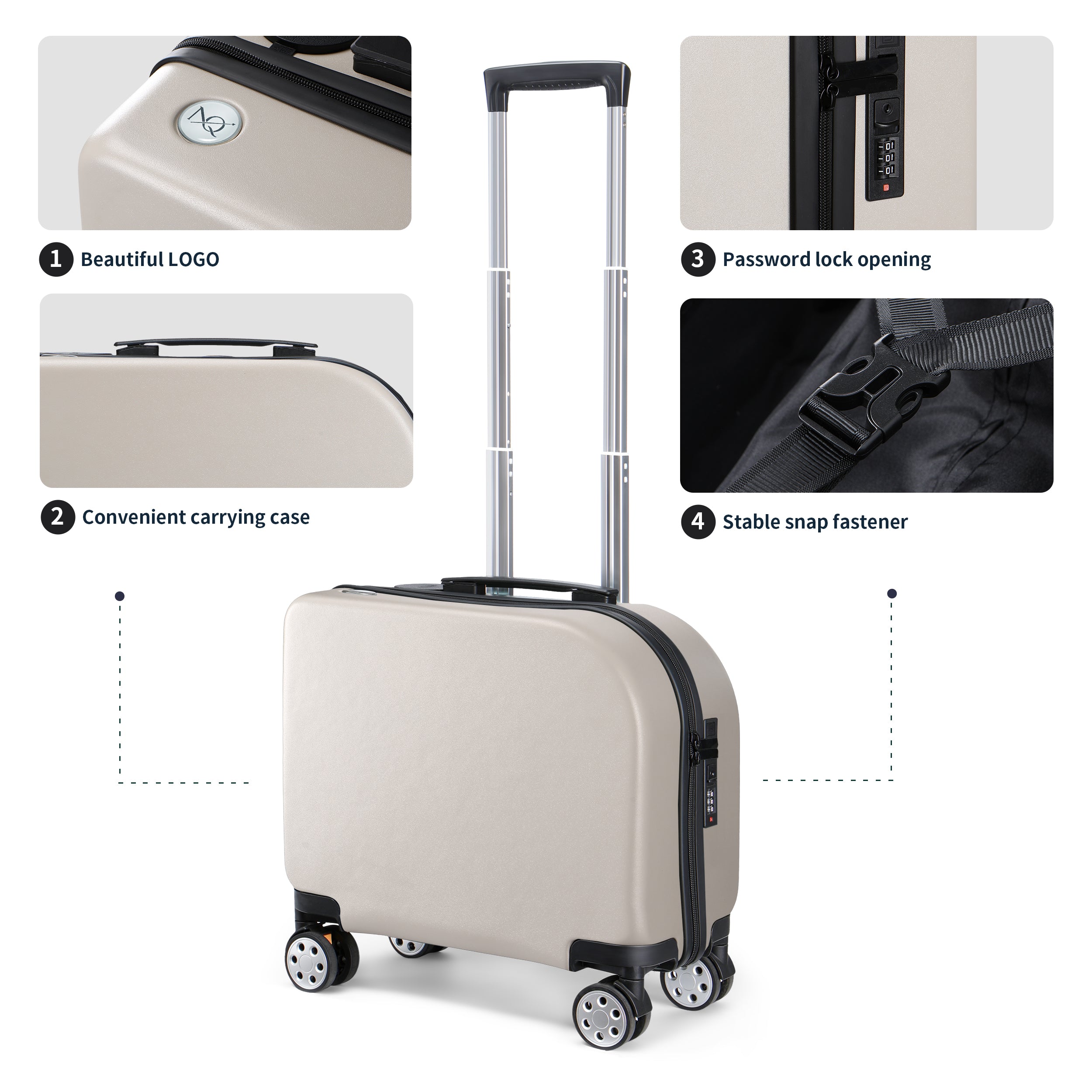 EASE 18" Carry-On with Cup Holder & Tissue Storage