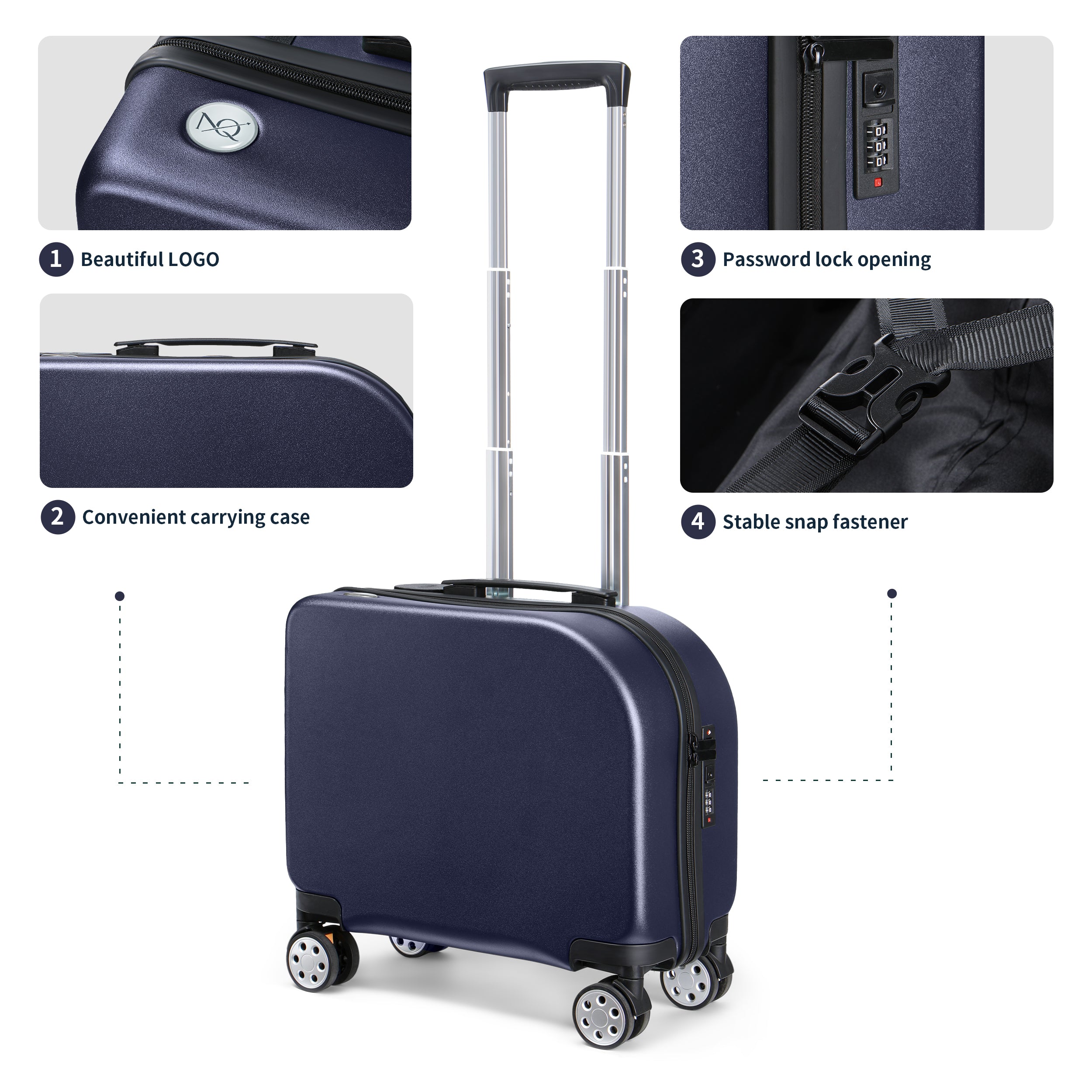 EASE 18" Carry-On with Cup Holder & Tissue Storage