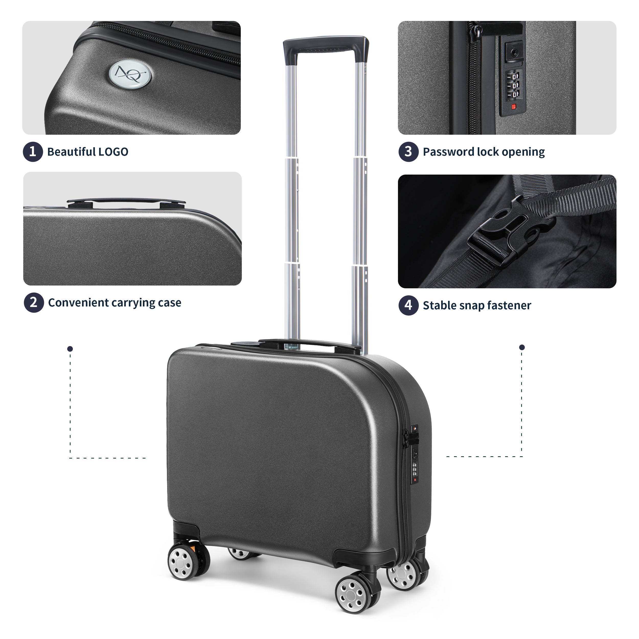 EASE 18" Carry-On with Cup Holder & Tissue Storage