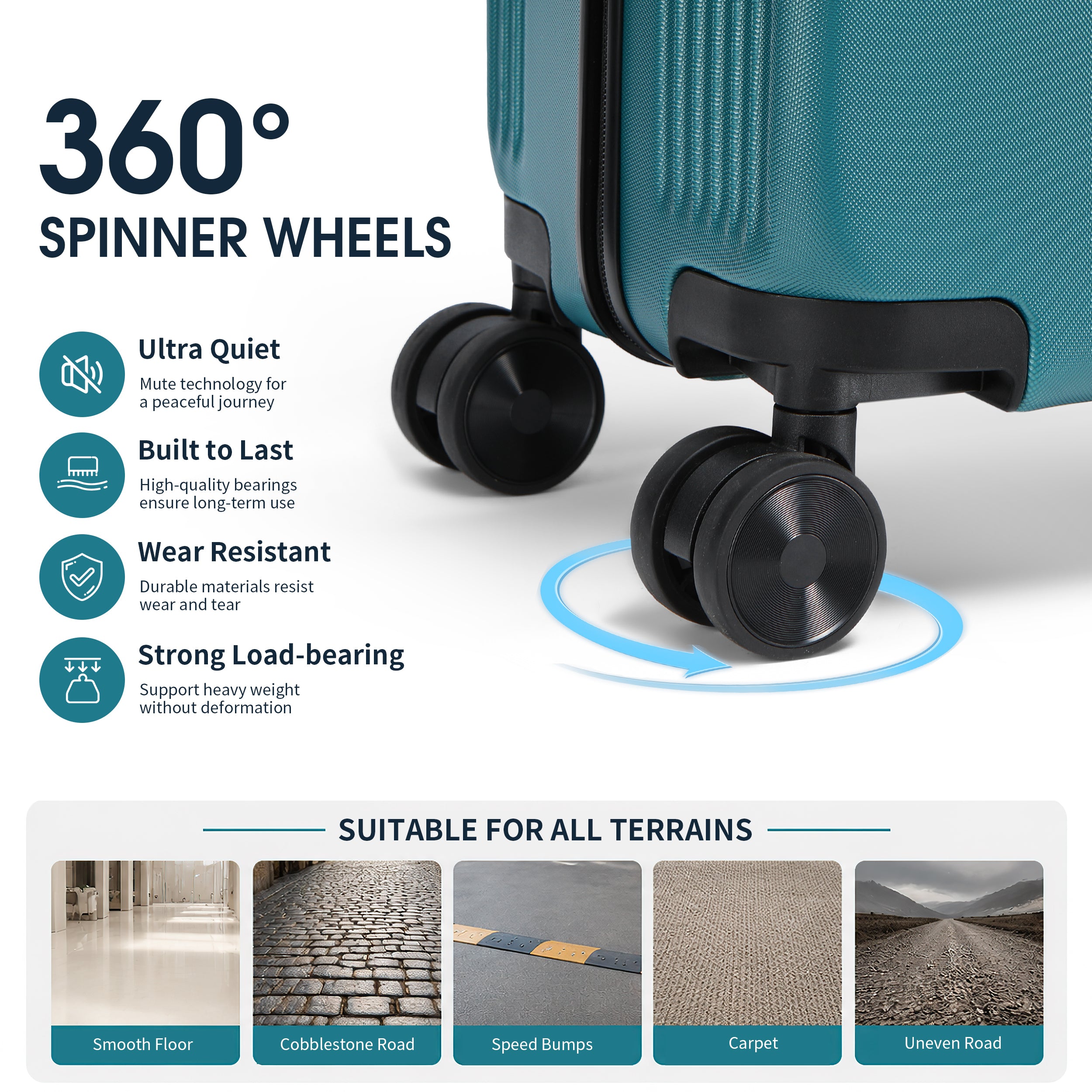 GO 20" Carry-On with Cup Holder, Umbrella Storage & Charging Port