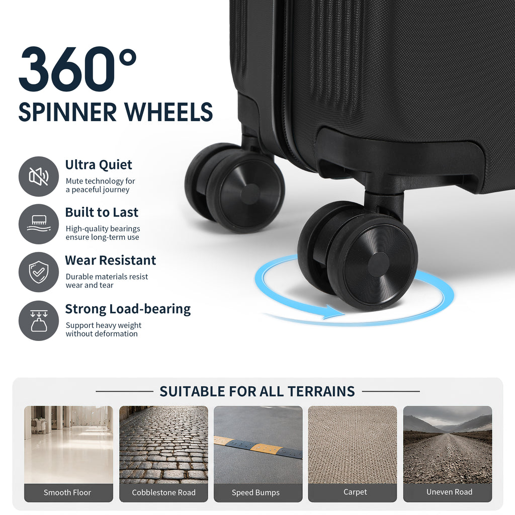 GO 20" Carry-On with Cup Holder, Umbrella Storage & Charging Port