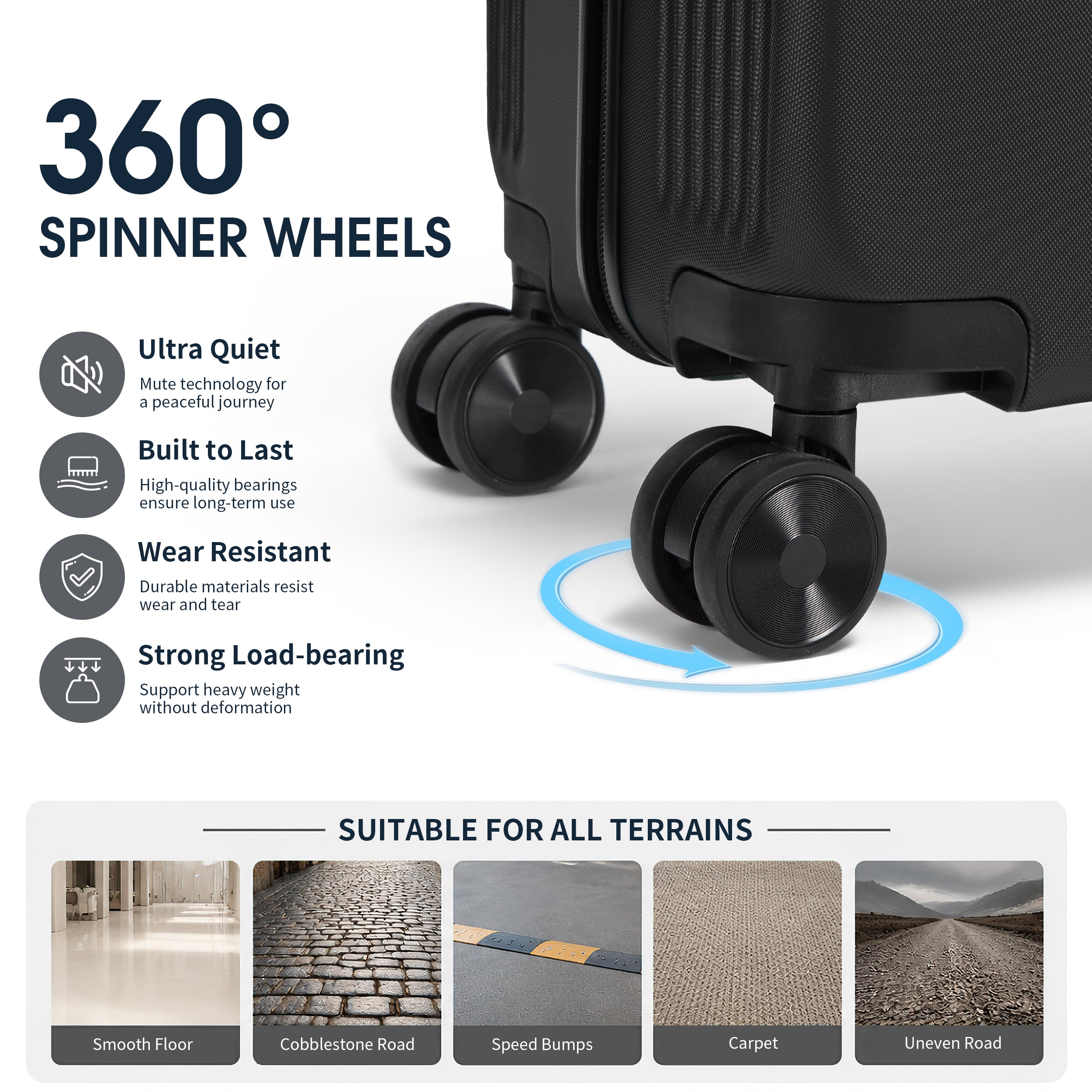 GO 20" Carry-On with Cup Holder, Umbrella Storage & Charging Port