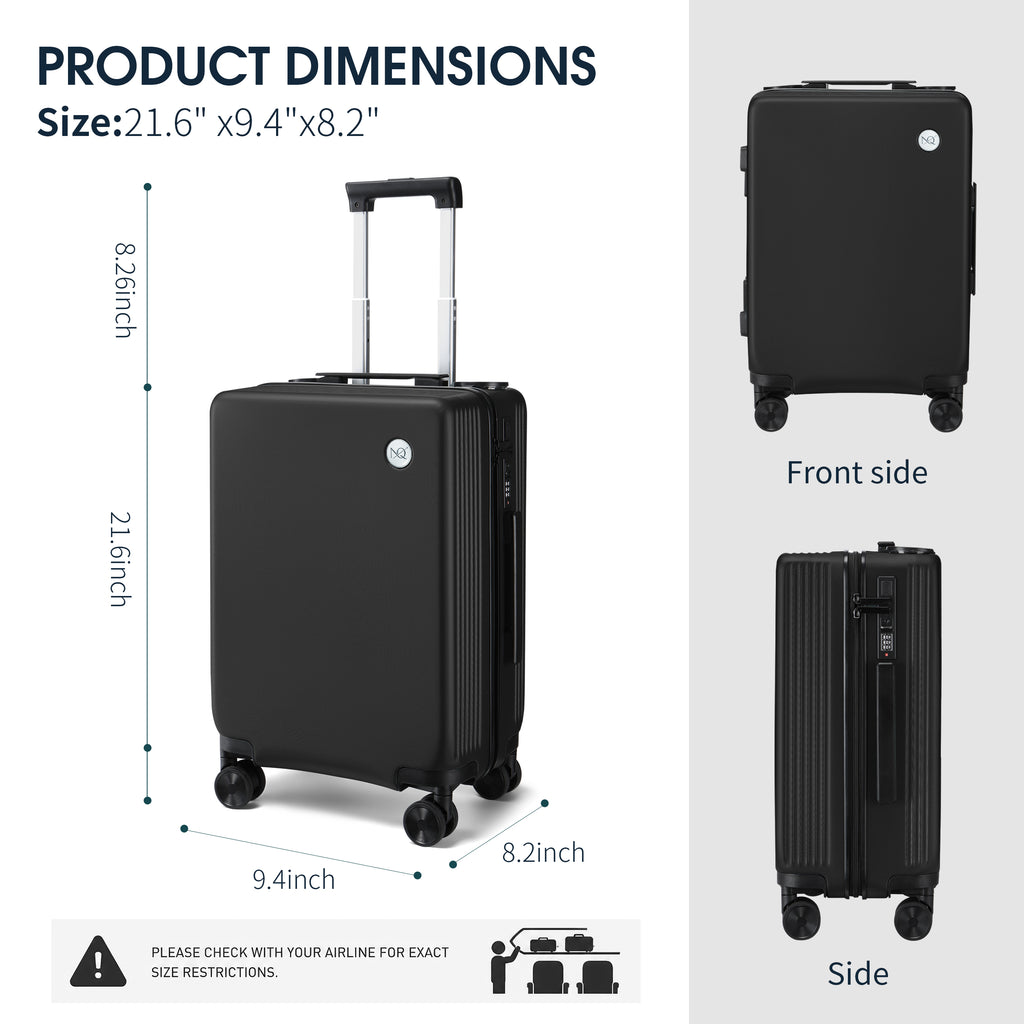 GO 20" Carry-On with Cup Holder, Umbrella Storage & Charging Port