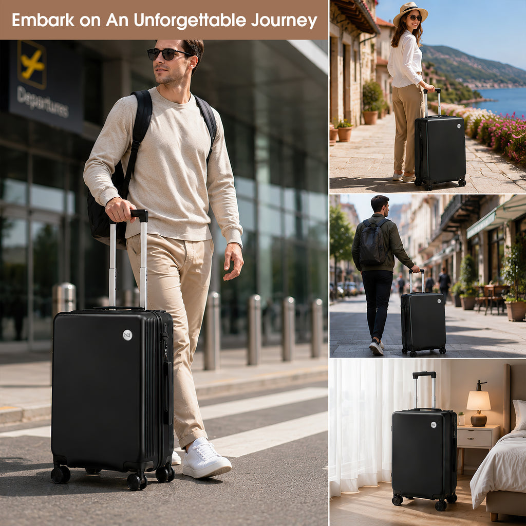 GO 20" Carry-On with Cup Holder, Umbrella Storage & Charging Port