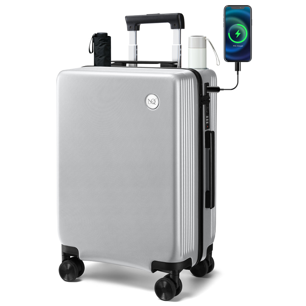 GO 20" Carry-On with Cup Holder, Umbrella Storage & Charging Port