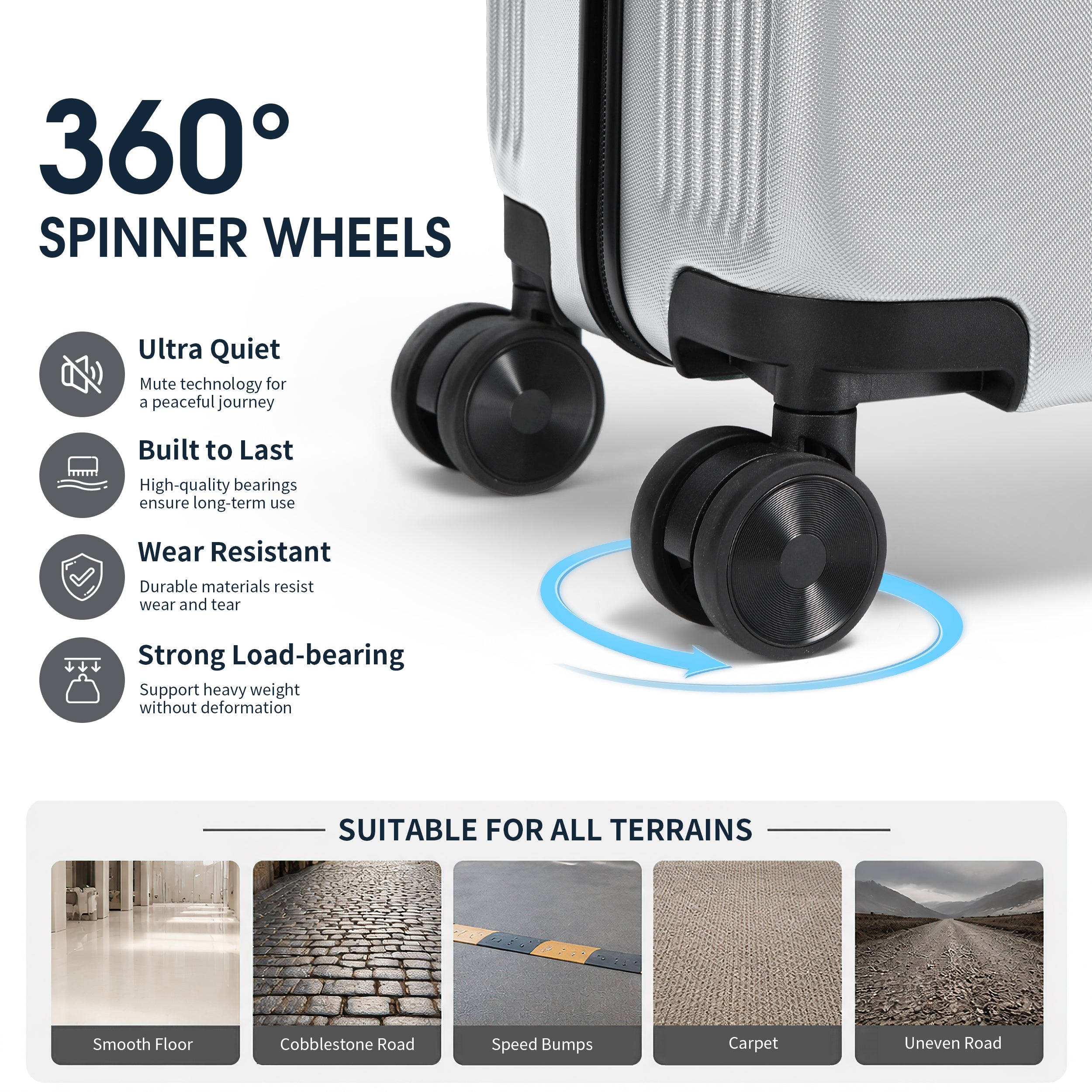 GO 20" Carry-On with Cup Holder, Umbrella Storage & Charging Port