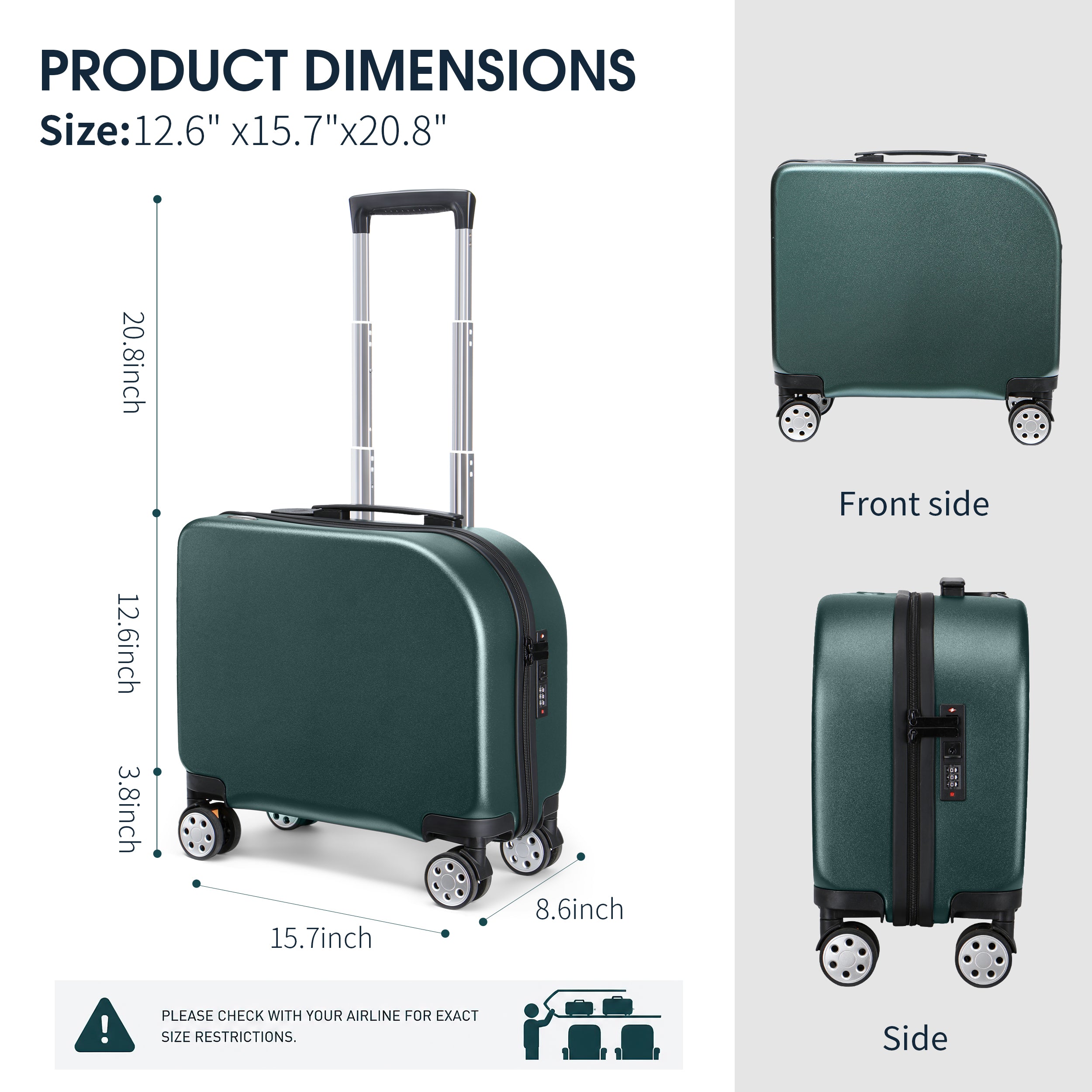 EASE 18" Carry-On with Cup Holder & Tissue Storage