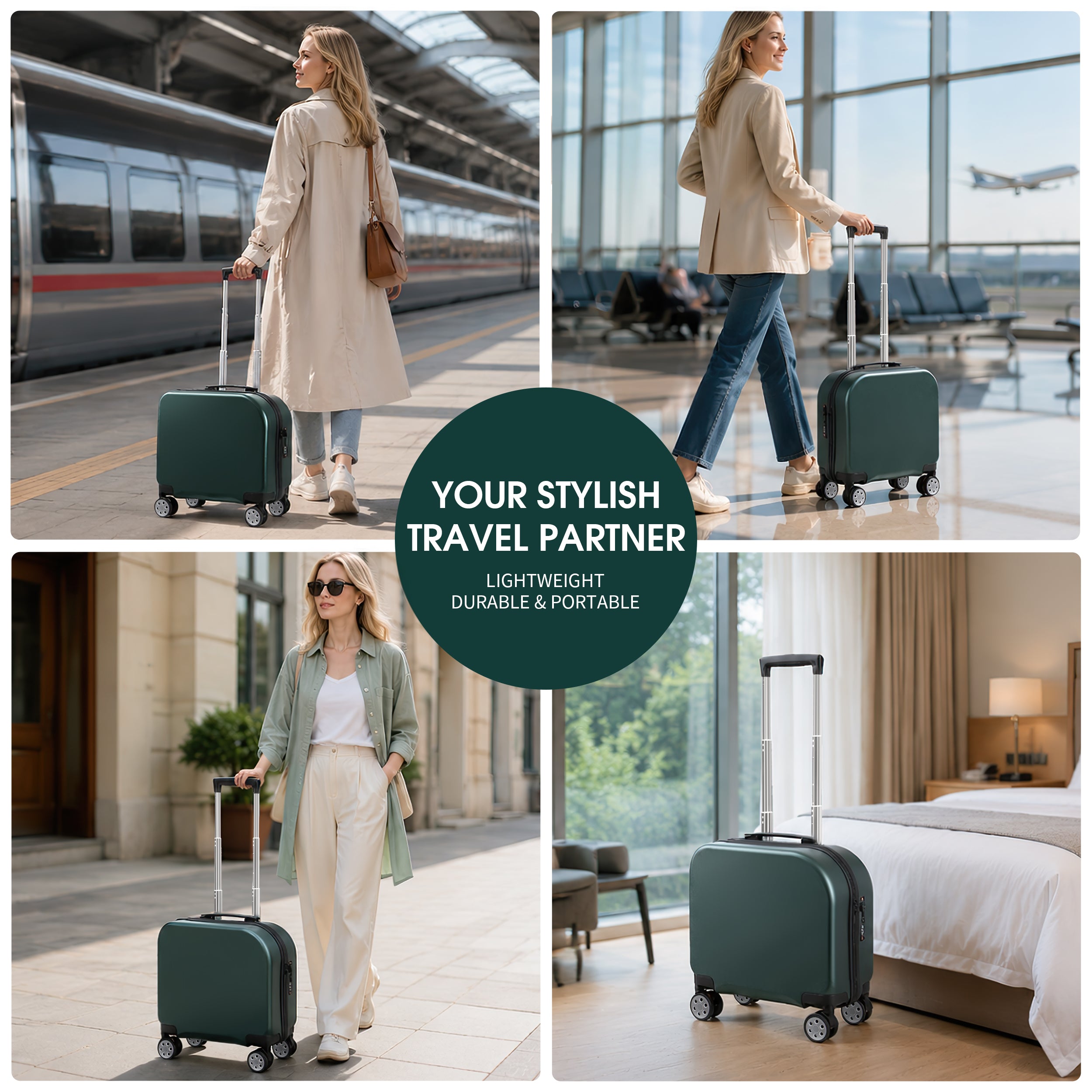 EASE 18" Carry-On with Cup Holder & Tissue Storage
